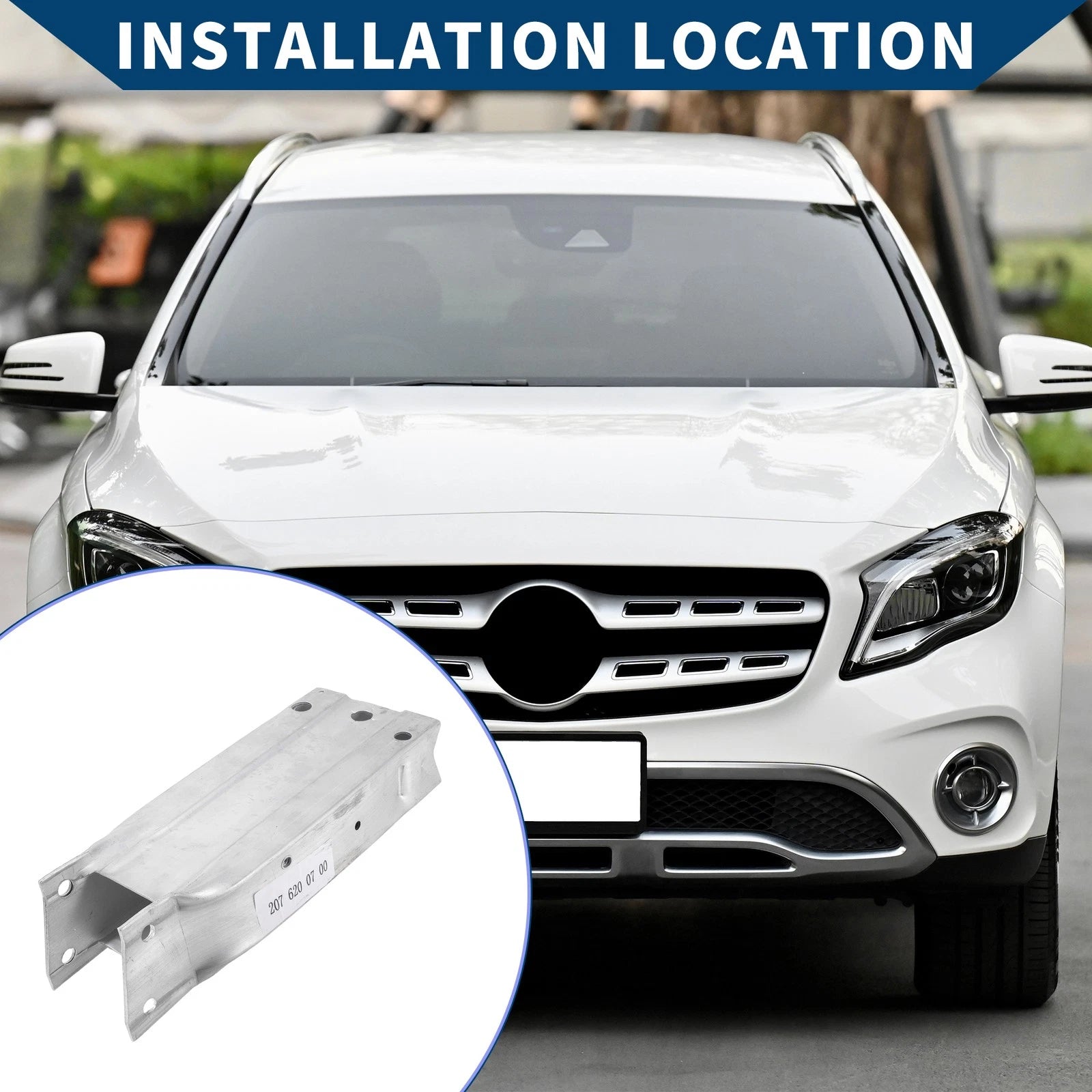 Front Left Bumper Retainer Bracket No.A2076200700 for Mercedes Benz E350 (2006–2009)