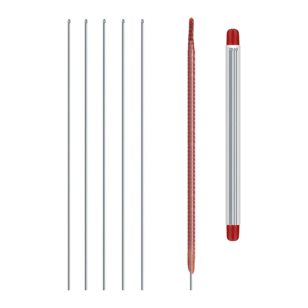 Fishing Baiting Tool Air Needle Stainless Steel 20cm Pack of 5