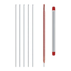 Fishing Baiting Tool Air Needle Stainless Steel 20cm Pack of 5