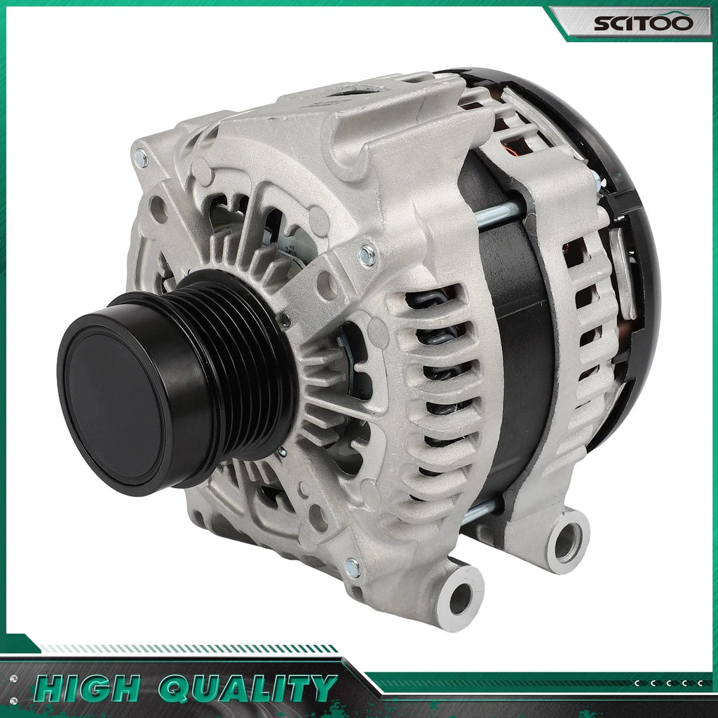 180A Alternator for Jeep Cherokee (2014) V6 3.2L CW 6-Groove Pulley 12887