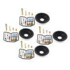 Set of 4 Carburetor Repair Kits for Kawasaki ZG1000 (1989–2006)