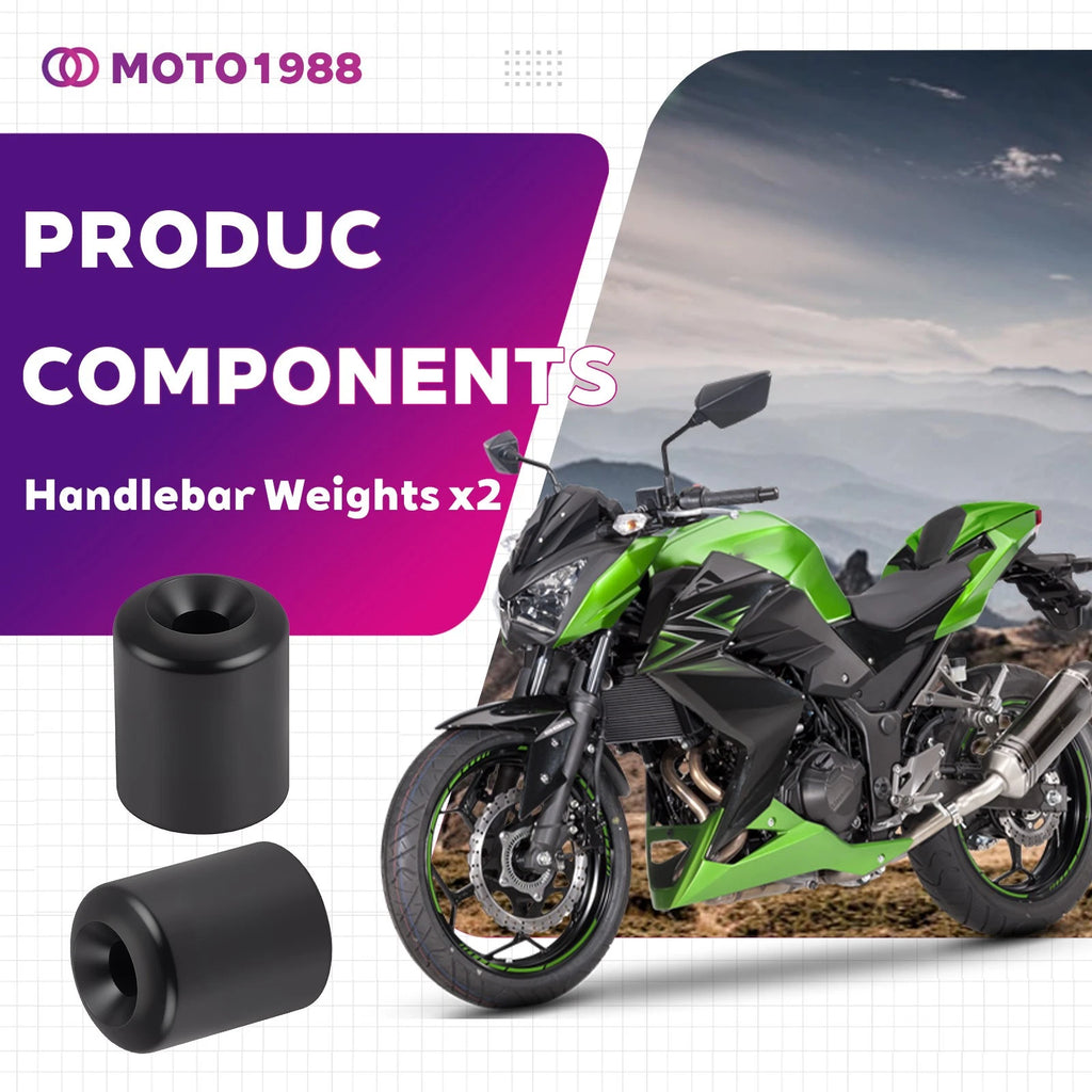 Handlebar Weights (PAIR) for Kawasaki ZZR600 ZX600 (2003–2005) #13042-1069