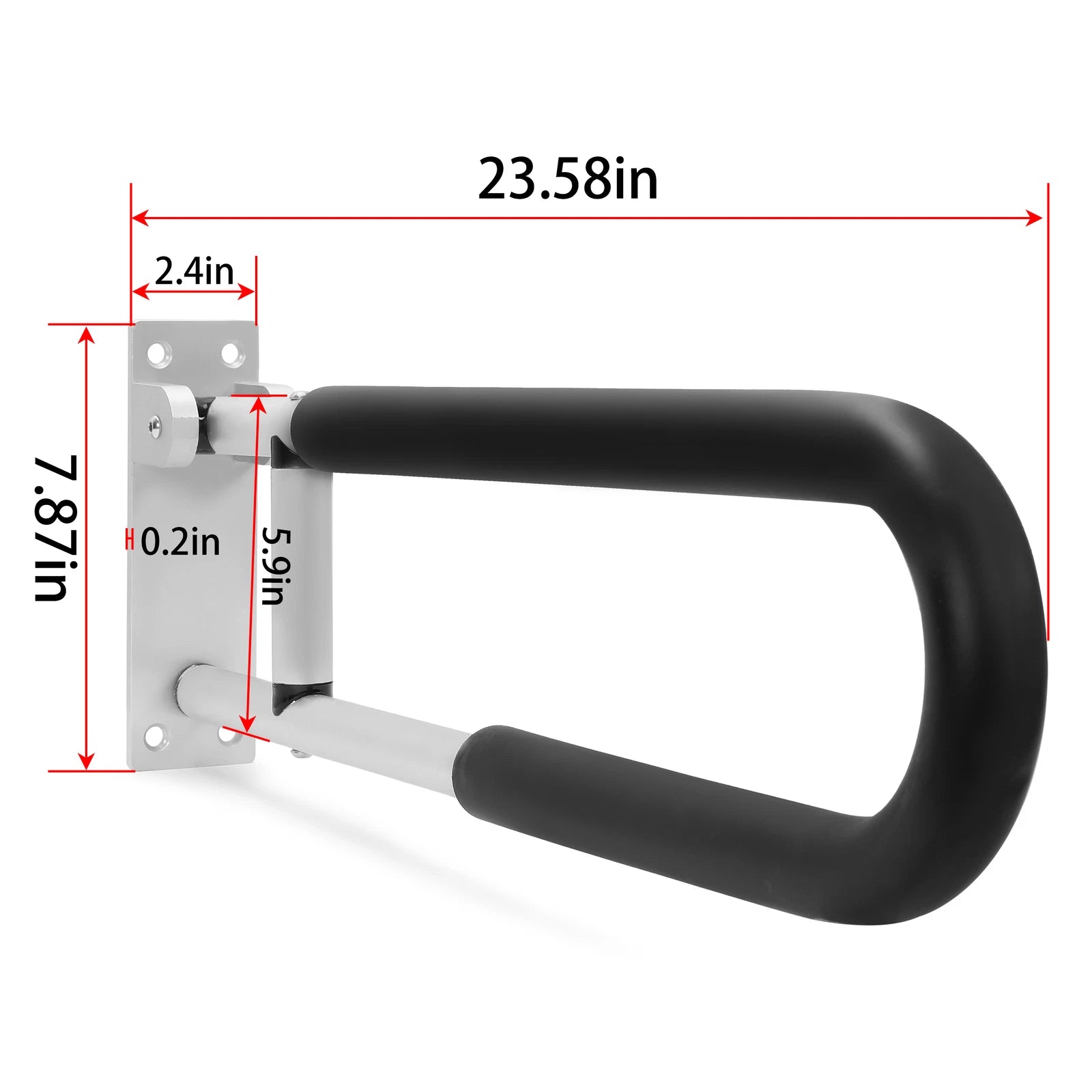 Handicap Grab Bars for Bathroom Safety (23.6 Inch, 300lbs Capacity)