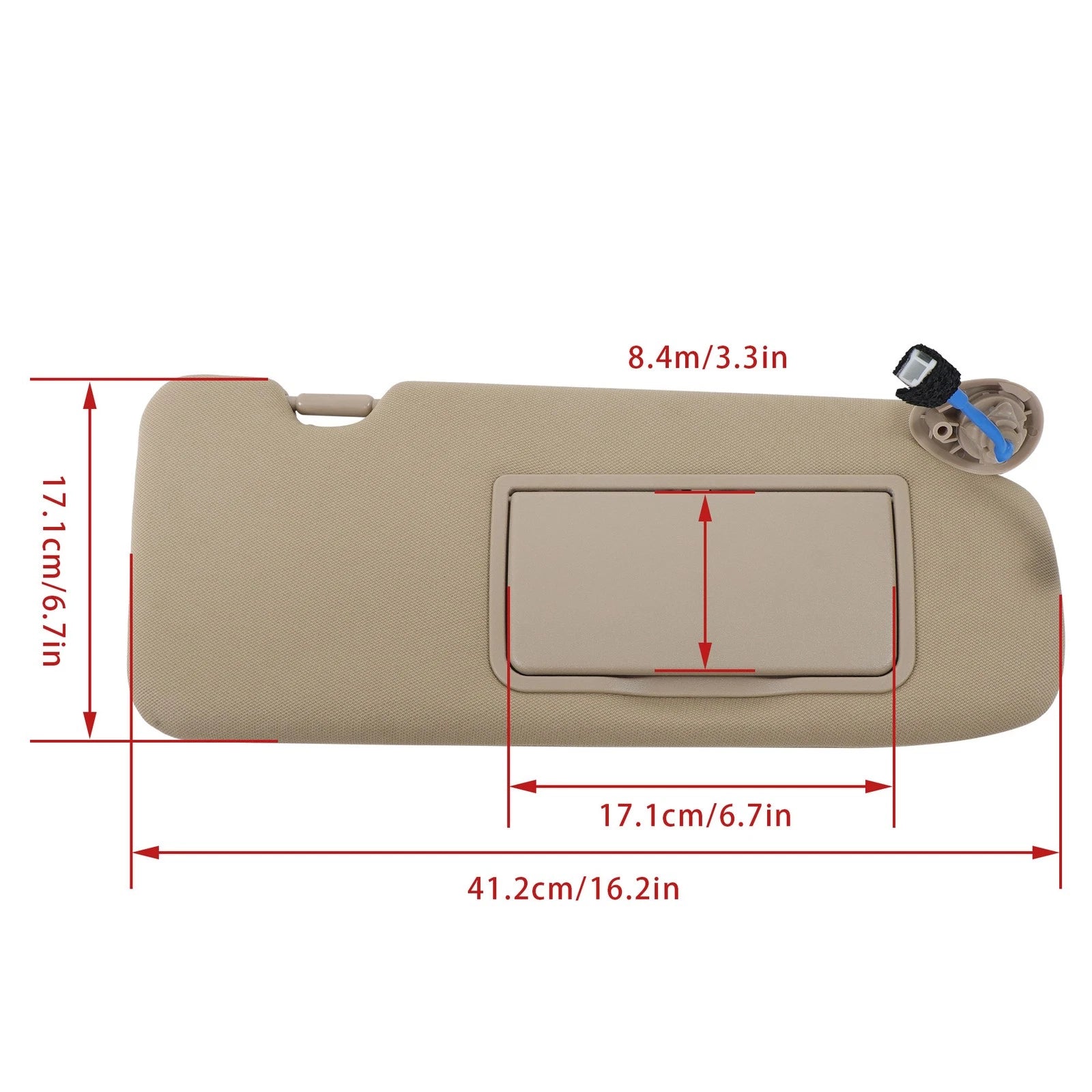Sun Visor Right Passenger with Lights & Mirror for Honda CR-V (2017–2022)