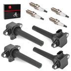 Set of 4 Ignition Coils w/ Spark Plug for Yamaha TX1800 AR190 SX190 (2019–2023)