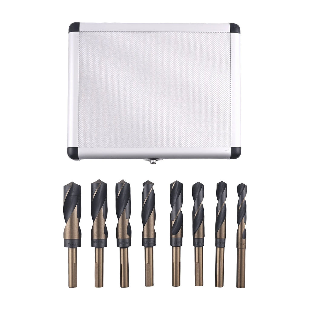 8-Piece Wood Drilling Bit Kit HSS with Case