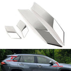 Chrome Door Window A/C Pillar Post Molding Cover for Toyota RAV4 (2019–2021)