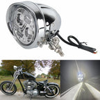 4.5" White LED Headlight for Harley Chopper Bobber