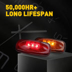 LED Side Marker for Dodge Ram 3500 Dually (2013–2018) - Amber Red