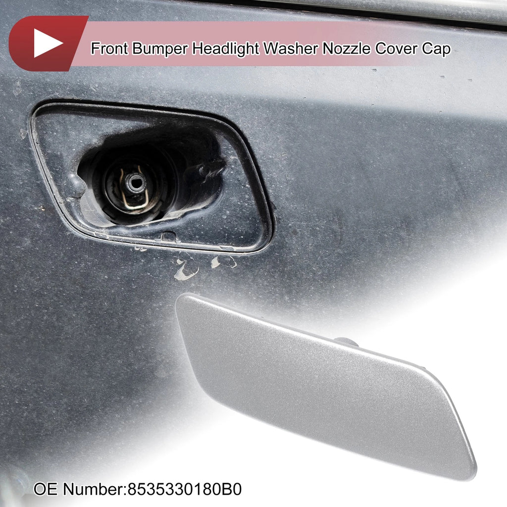 Front Right Washer Nozzle Cover Cap for Lexus GS200t (2016–2019) Silver Tone