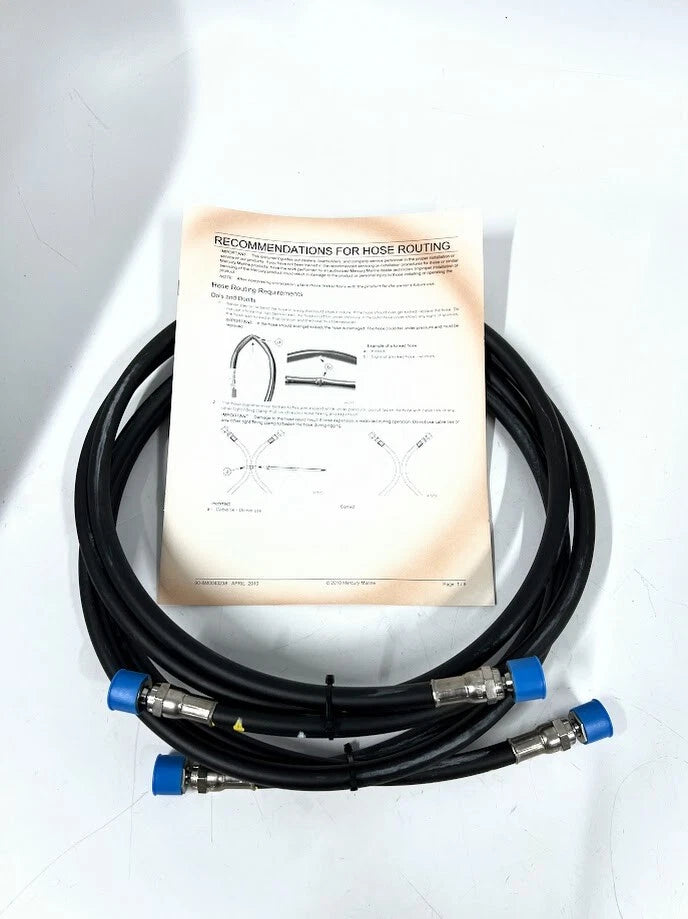 Set of 2 Hydraulic Steering Hoses for Mercury (8M0046919) 7 FT