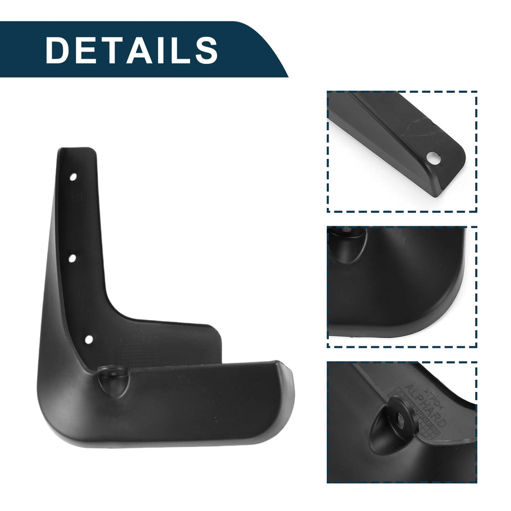 Set of 4 Mud Flaps Splash Guards for Toyota Alphard (2022–2024)