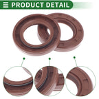 Set of 5 Oil Seal Rotary Shaft Seal FKM Rubber 25x42x6mm