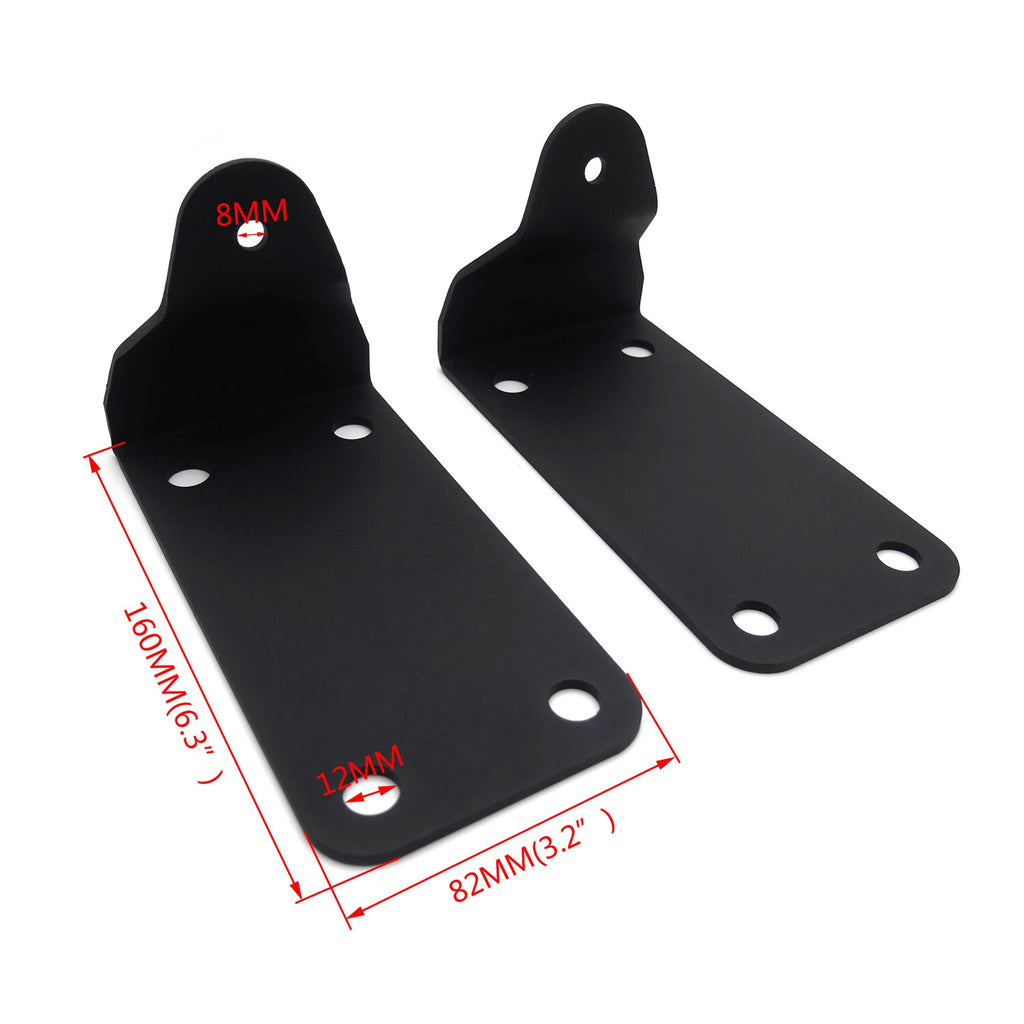 Curved LED Light Bar Mounting Brackets for Dodge Ram 2500 3500 (2010–2019)