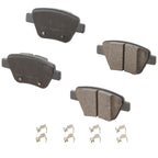 Set of 4 Rear NAO Brake Pads for Volkswagen Jetta (2010–2018)