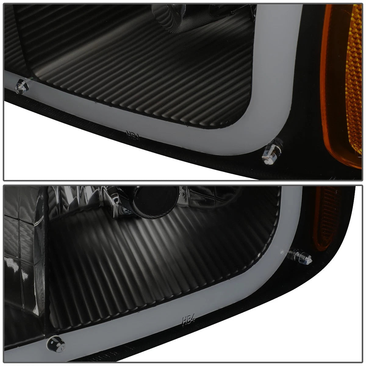 LED DRL Headlight Bumper Lamps for GMC Sierra 1500 Denali (2002–2007)