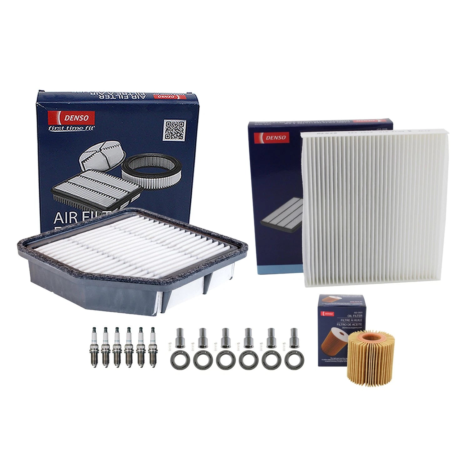 Denso Tune Up Kit 6 Spark Plugs & Boots for Lexus IS250 (2006–2013)
