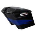 5" Stretched Saddlebag for Harley Street Glide (2014–2024) Candy Cobalt/Indigo Ink