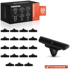 20Pcs Nylon Ground Effects Moulding Clip for Jeep Liberty (2002–2007)