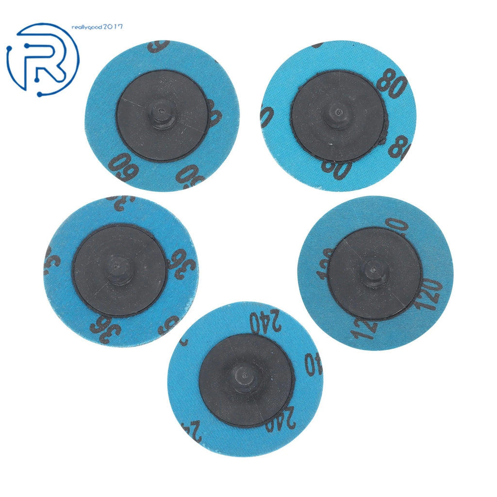 Set of 50 Sanding Discs for Quick Change (2 Inch, 36-240 Grit)
