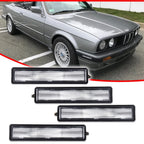 Set of 4 Clear Side Marker Lights for BMW E30, E34, E32
