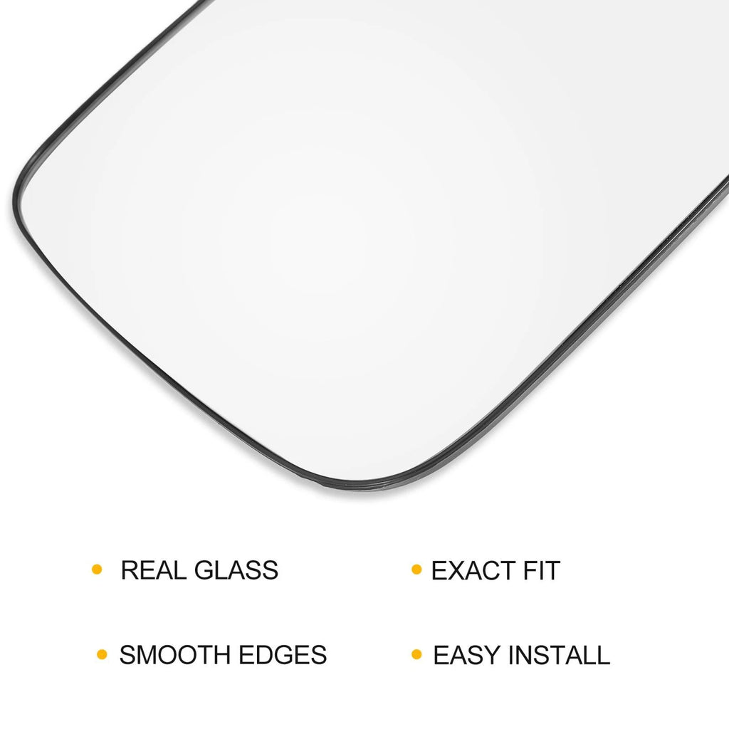 Heated Car Mirror Glass Right Side for Dodge Ram 1500 2500 3500 (2002–2023)