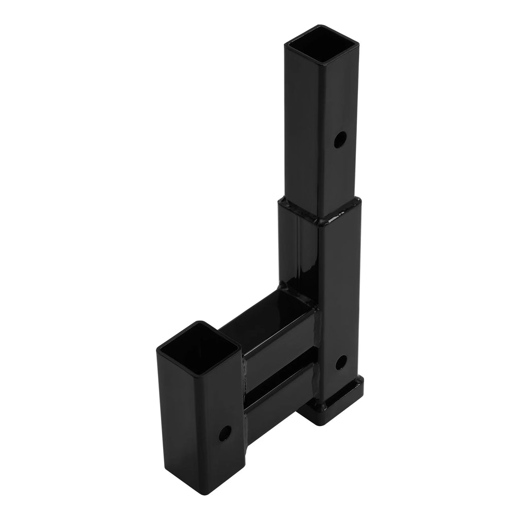 Dual 2" Trailer Receiver Hitch Rise-Drop Adapter for Universal Fit (4000LB)