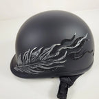 Half Helmet for Motorcycle (DOT Approved) with Swarovski Crystal Low Profile