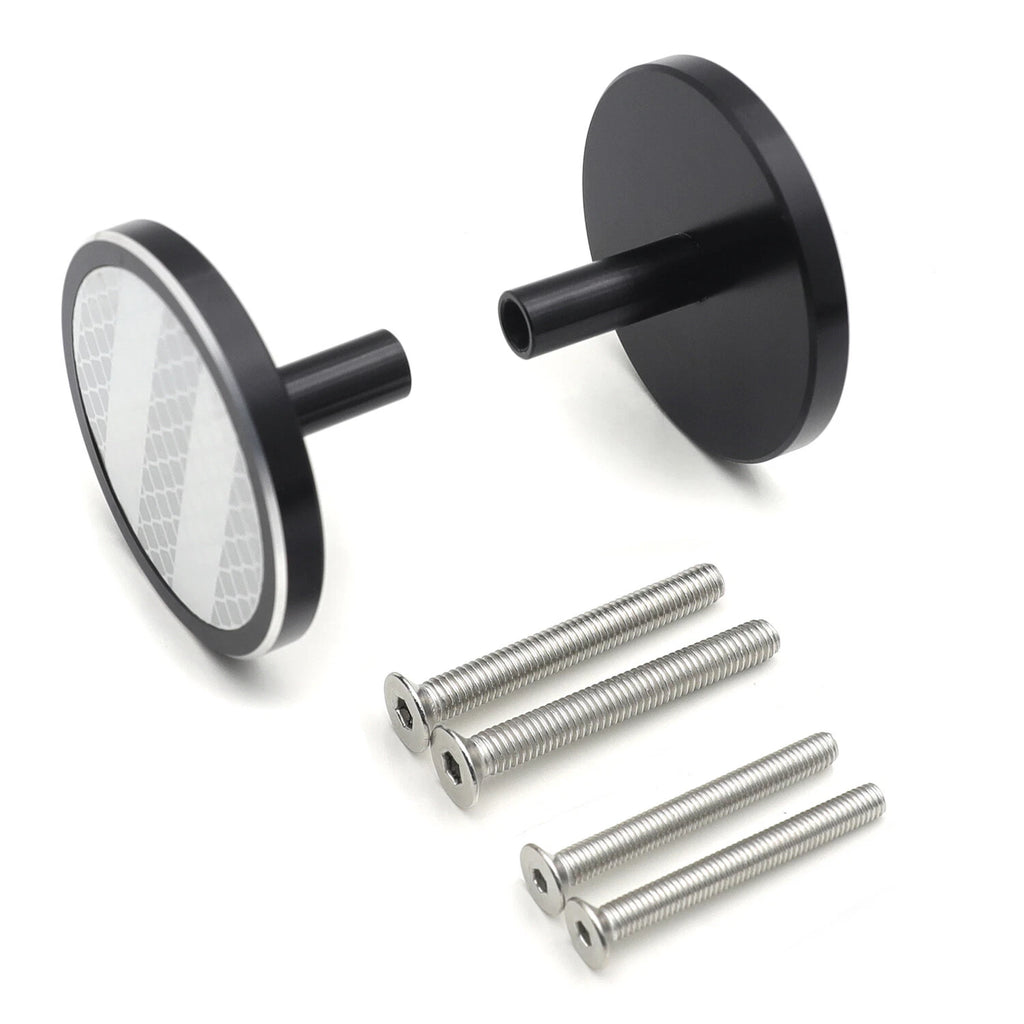 White Round Reflector with M5 M6 Screw Bolt for Kawasaki Ninja Honda CB