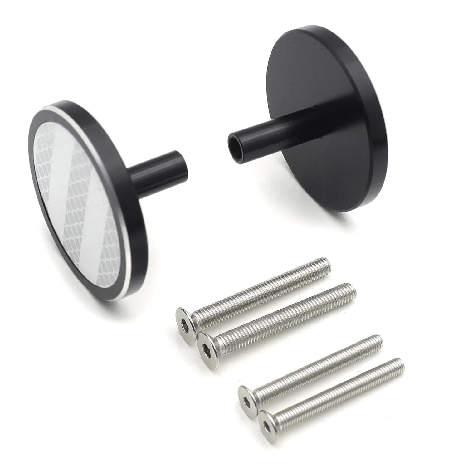 White Round Reflector with M5 M6 Screw Bolt for Kawasaki Ninja Honda CB