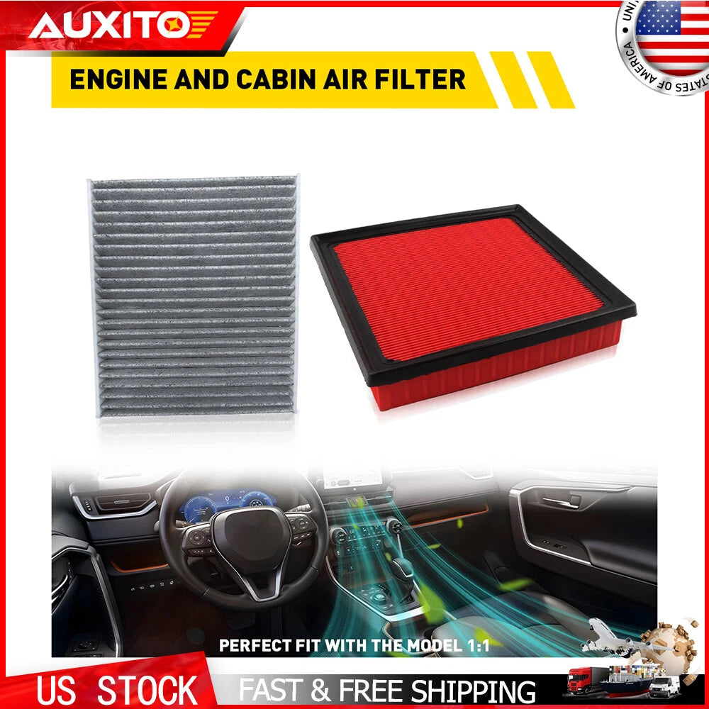 Set of 2 Air & Cabin Filters for Toyota Camry Avalon RAV4 Lexus ES350 (2018–2023)