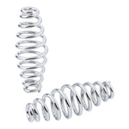 Pair Chrome 5" Barrel Solo Seat Springs for Harley Bobber, Honda, Yamaha, Suzuki