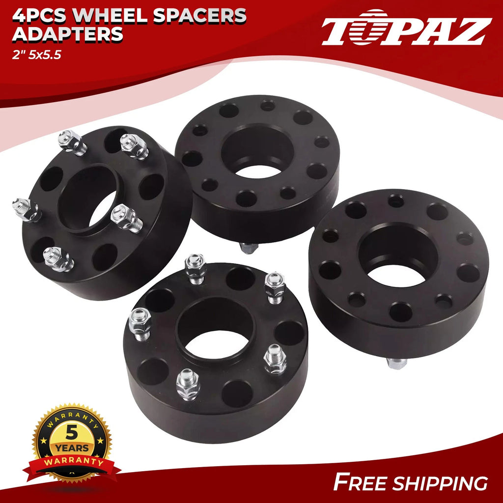 Set of 4 Wheel Spacers for Dodge Ram 1500 (Fits 5x5.5, 2")
