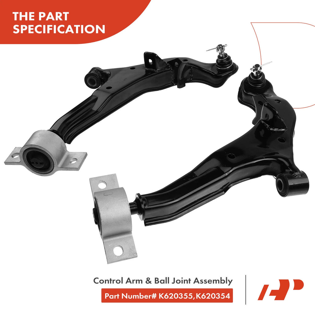 Set of 8 Front Lower Control Arms with Ball Joints for Nissan Maxima
