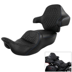Driver Passenger Seat Backrest Pad for Harley Touring Road Glide (2014-2023)