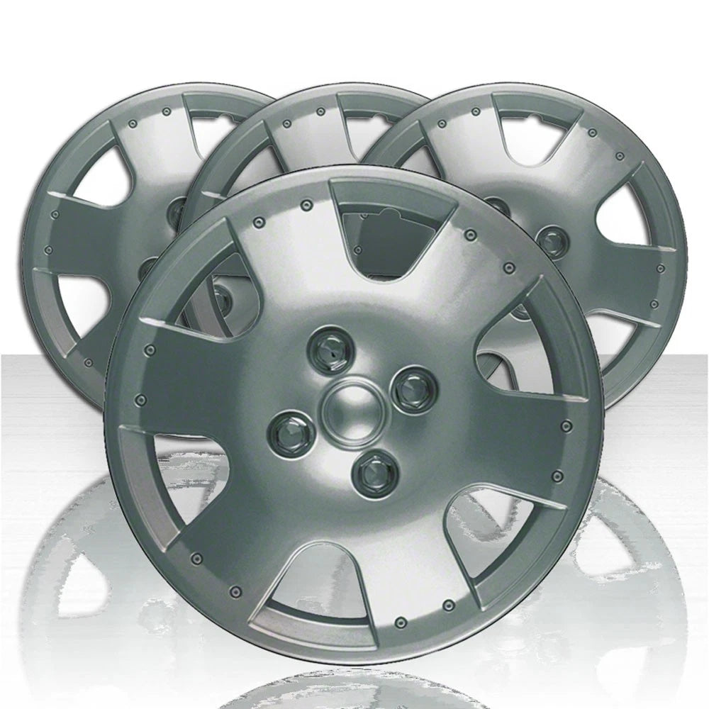 Set of Four Hubcap Wheel Covers 14 inch Silver for Toyota Echo (2000–2005)