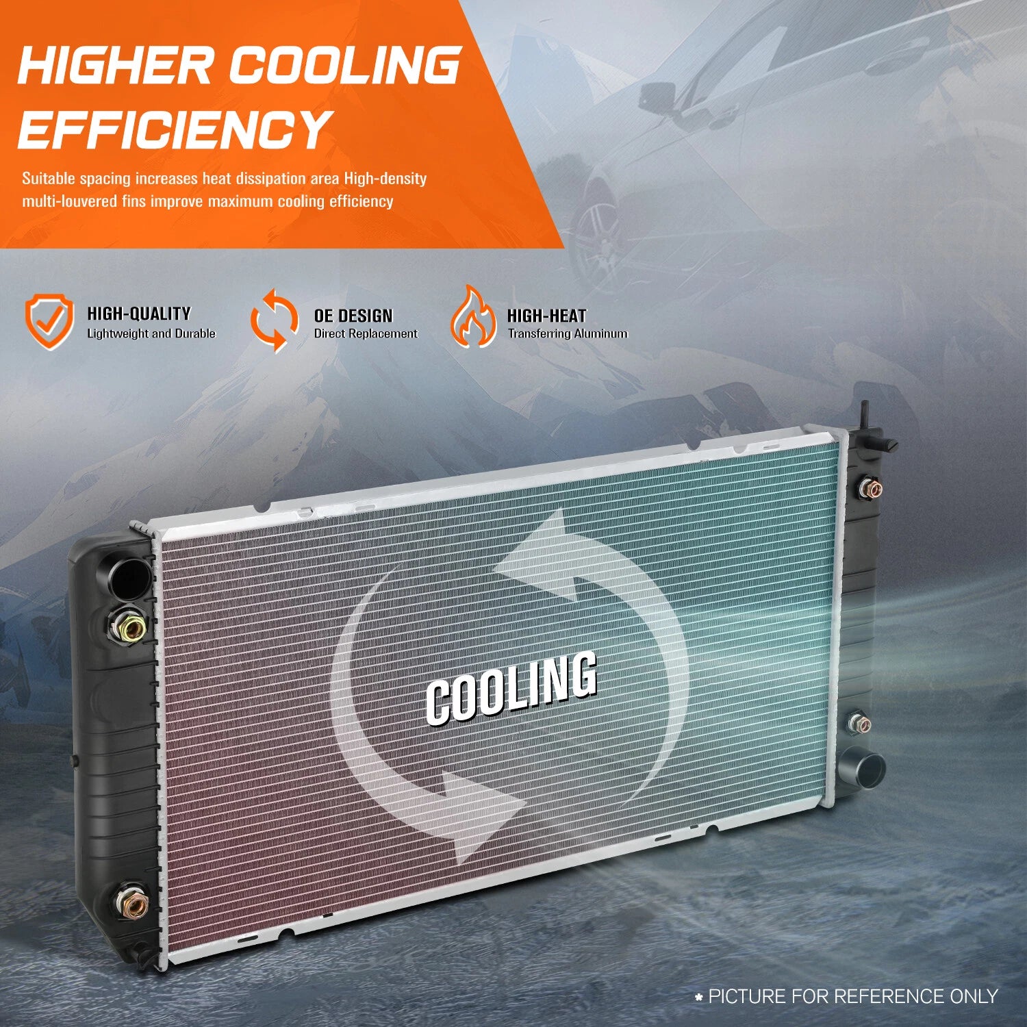 Aluminum Core Radiator for Express/Savana 2500 3500 6.5L Diesel (1996–2002) DPI-2043