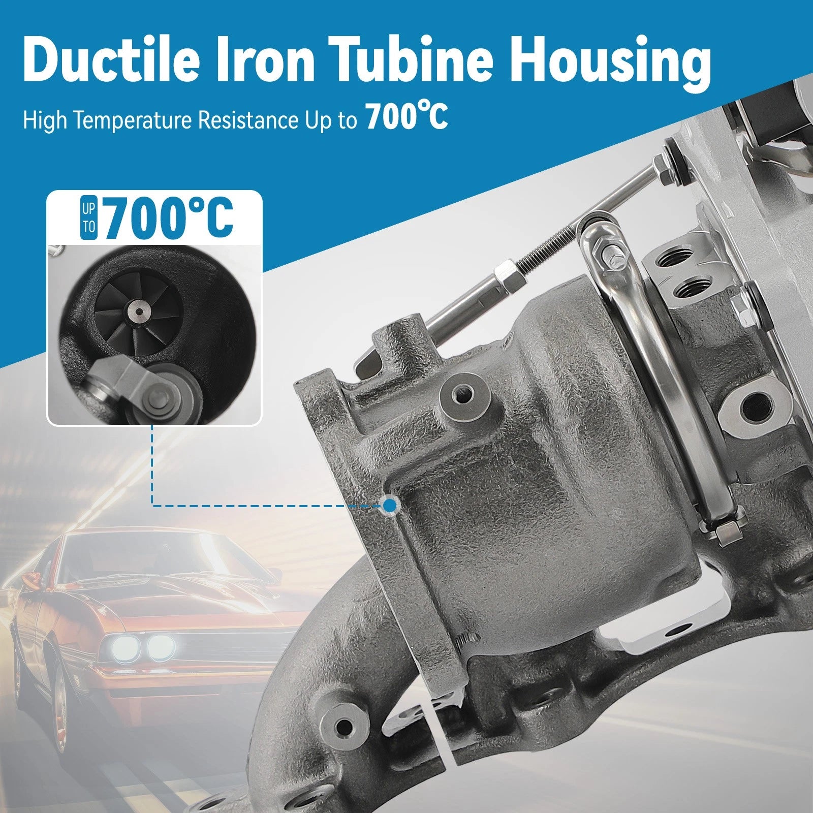 Turbocharger for Hyundai Tucson 1.6L Turbo (2015–2018) B01 G4FJ 282312B760 16398800016