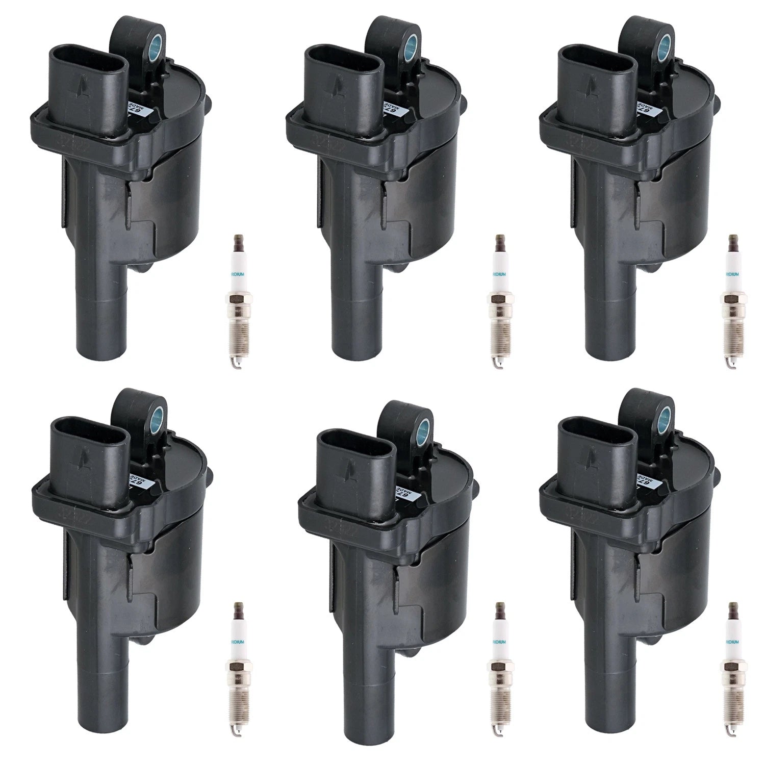 Denso 6 Ignition Coils & 6 Iridium Spark Plugs for Silverado 1500 (2014–2018)