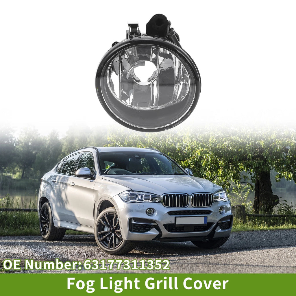 1 Pc Right Fog Light Grill for BMW X6 (2013–2015) No. 63177311352 Clear