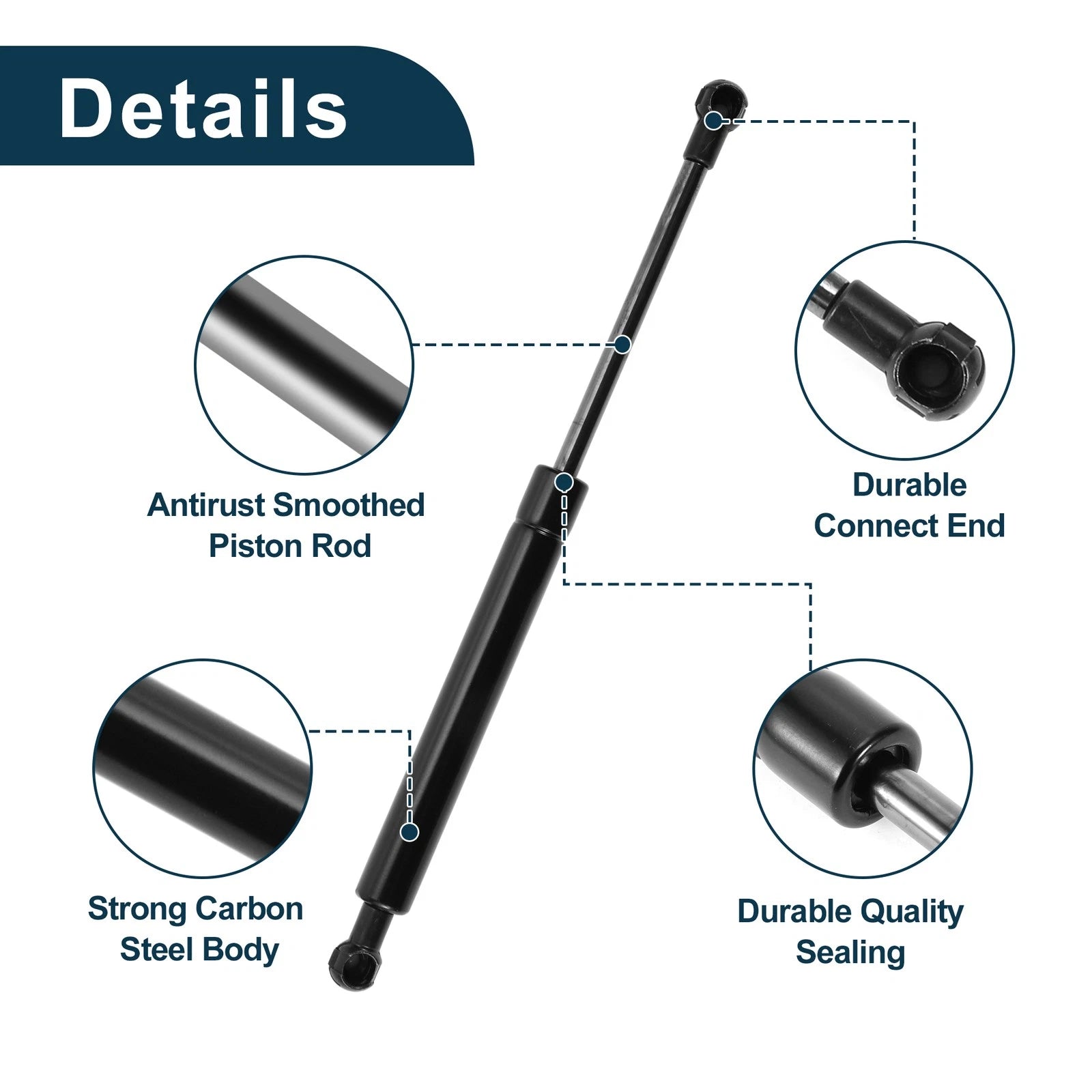 2X Front Hood Lift Supports Struts No. 51238402551 for BMW X5 (2000–2006)