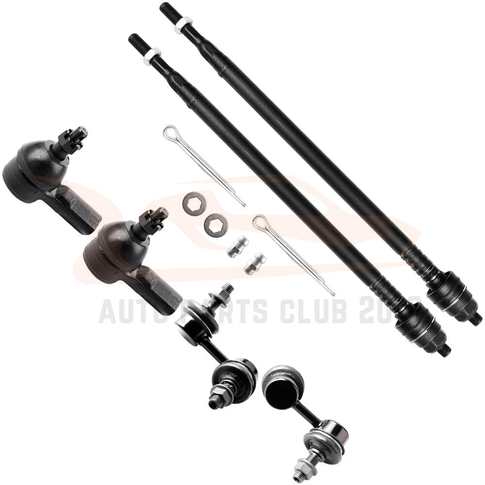 Set of 6 Front Sway Bar Inner Outer Tie Rod Ends for Acura EL, Honda Civic (2001–2005)