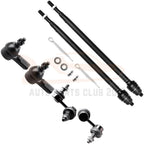 Set of 6 Front Sway Bar Inner Outer Tie Rod Ends for Acura EL, Honda Civic (2001–2005)