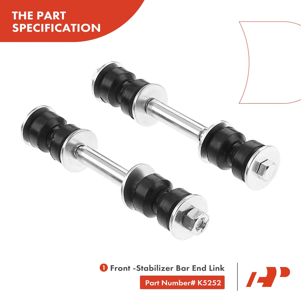 Set of 13 Front Ball Joints Sway Bar Links Tie Rod Ends for Chevy Buick Cadillac