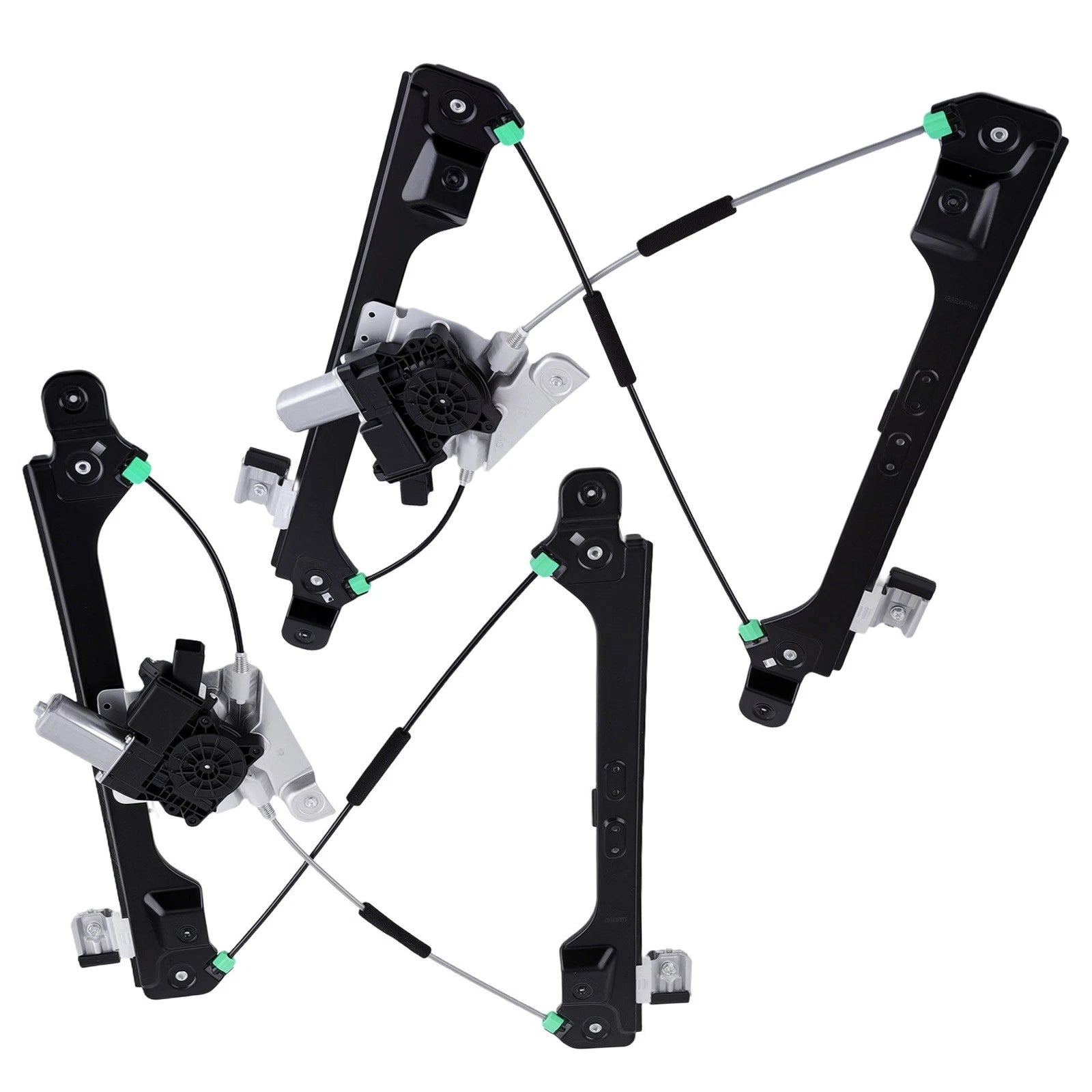 Window Regulator Motor Pair for Cadillac SRX (2010–2015) 9-4X Front Left Right