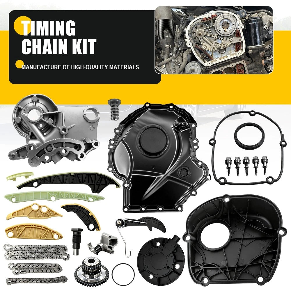 Timing Chain Kit for VW CC Jetta Tiguan Audi A4 A5 A6 Q5 (2009–2018)