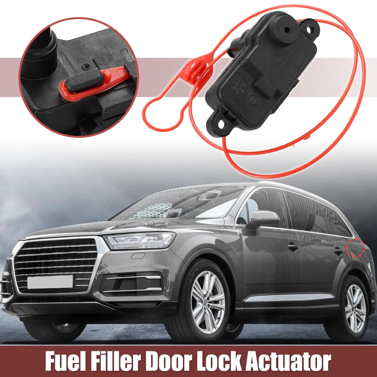 Fuel Flap Door Cap Release Lock Actuator 4L0862153D for Audi Q7 Q3 A6 RS5 S6 A7 (2006–2020)