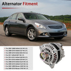 Alternator for Infiniti G35 M35 (2007–2010) Fits Nissan 350Z (2007–2009)