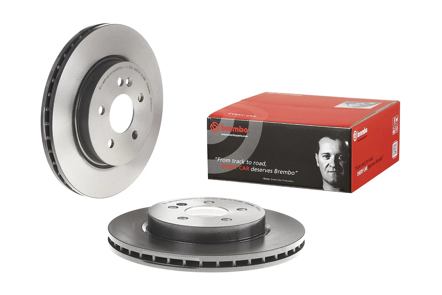 Brembo Brake Disc Rotor UV Coated 303mm for Mercedes W163 (1998–2005)