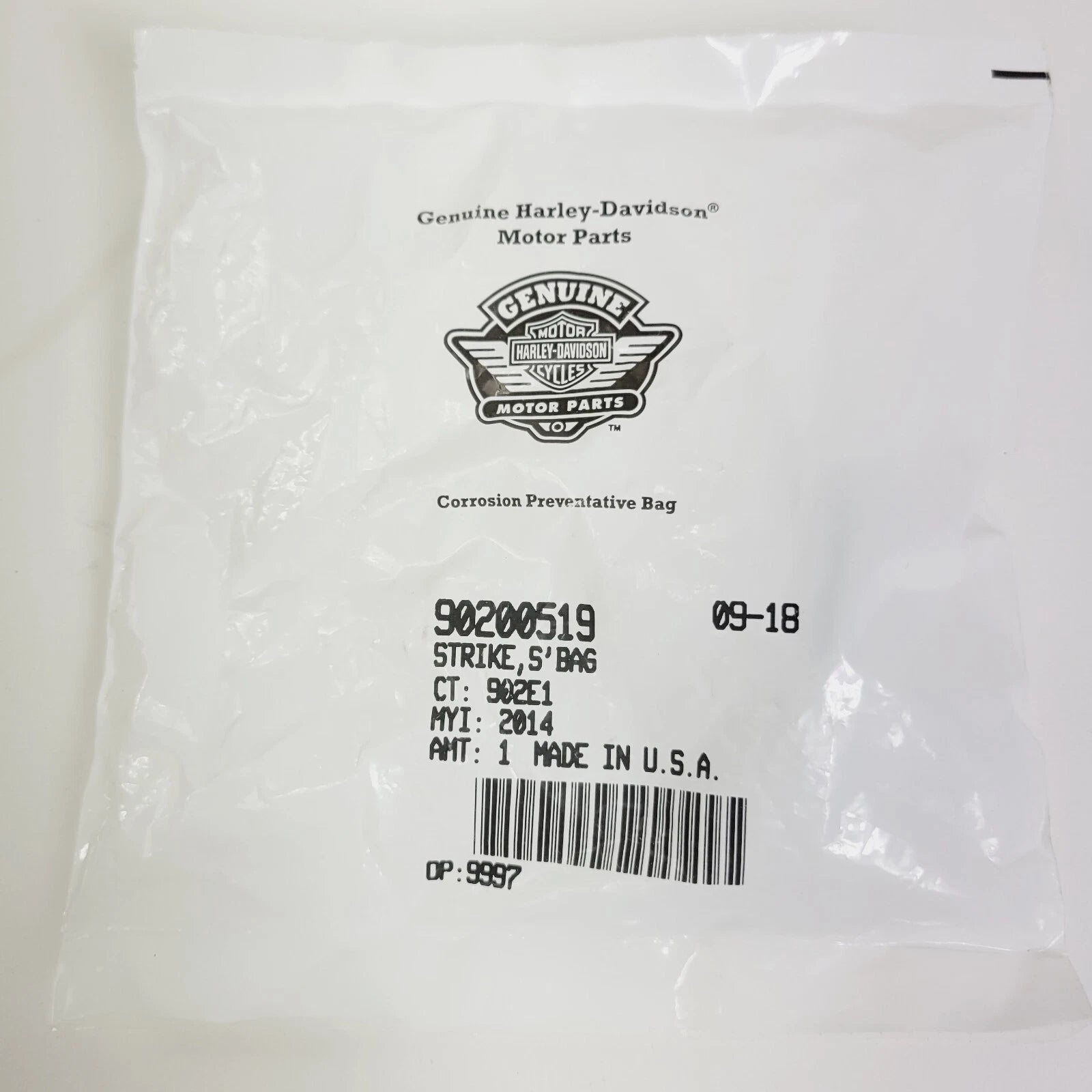 Harley-Davidson Strike Saddlebag 90200519 for Harley Touring (2014–2023)